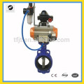 3-Wege AC220V SS304 / PVC Pneumatisches Motorventil für Wasseraufbereitungsprojekt